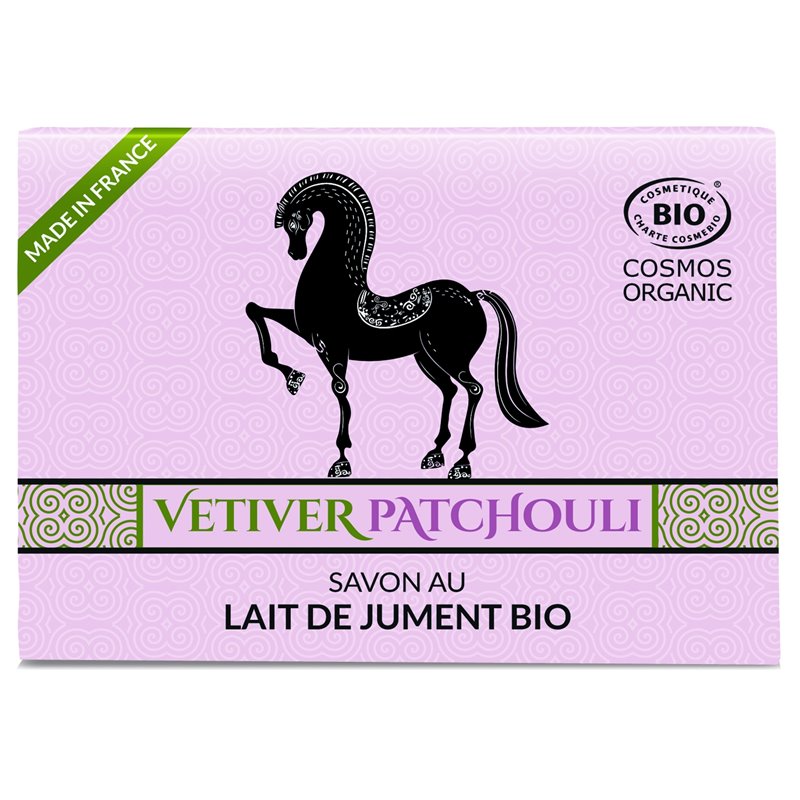 Jabón de leche de yegua vetiver/patchouli 100g Bio